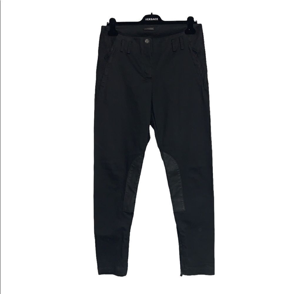𝅺annette Gortz Skinny Jeans / Lamb Leather Trim pants